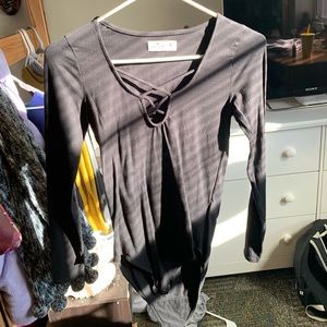 Medium black Hollister bodysuit